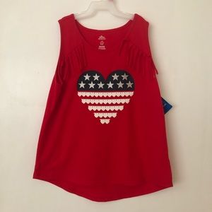 Girls patriotic tank tops